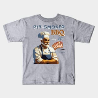 Pit-Smoked BBQ Life Kids T-Shirt